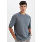 product_image_name-Defacto-Man Crew Neck Relax Fit Short Sleeve T-Shirt - D.Grey-1