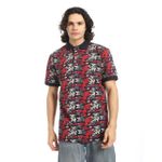 تي شيرت بولو من ريد سيركل بنمط ذاتي مناسب للرجال - أزرق داكن، أحمر وزيتوني