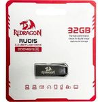 Redragon ذاكرة فلاش 32 جيجابايت، منفذ USB 3.2، تصميم معدني، فضي، RU015D3.2