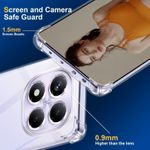 product_image_name-Generic-ISO A - غطاء متوافق مع شاومي Redmi Note 14 Pro 4G، مزود بوسادة هوائية تمتص الصدمات وحماية كاملة، غطاء حماية فائق النحافة مصنوع من السيليكون الناعم TPU - شفاف-3