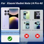 product_image_name-Generic-ISO A - غطاء متوافق مع شاومي Redmi Note 14 Pro 4G، مزود بوسادة هوائية تمتص الصدمات وحماية كاملة، غطاء حماية فائق النحافة مصنوع من السيليكون الناعم TPU - شفاف-4