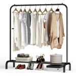 product_image_name-Generic-حامل الملابس المعدني - أسود-1