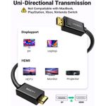 product_image_name-Ugreen-4K UHD DP to HDMI Cable Male to Male Displayport to HDMI Video Cable DisplayPort (10203)to HDTV Monitor Cable - 3Meter-4