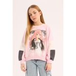 product_image_name-Defacto-Girl Crew Neck Relax Fit Sweat Shirt - Lt.Pink-3