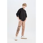 product_image_name-Defacto-Boy Jogger - Standart Fit Trousers - Lt.Brown-4
