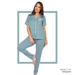 product_image_name-At Home-Women’s home wear Set PL 1133 - Soft Pants and Short-Sleeve Shirt Lilac-1