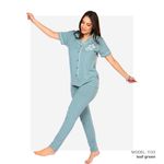 product_image_name-At Home-Women’s home wear Set PL 1133 - Soft Pants and Short-Sleeve Shirt Lilac-2