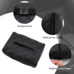 product_image_name-Generic-علبة مناديل جلدية ناعمة - استمتع بالراحة أثناء التنقل مع حامل المناديل الجلدي الفاخر المصنوع من الألياف الدقيقة، مثالي لسهولة الوصول على لوحة القيادة في سيارتك، أو وحدة التحكم المركزية، أو مسند الرأس.-7
