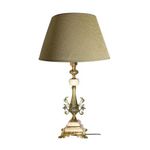 product_image_name-Generic-أباجورات نحاسس شيك بومباي غطاء بيج كلاسيك متاح جميع الوان الشابوة قاعدة معدنية سهل التنظيف معاها لمبة هدية من موسكي شوب-1