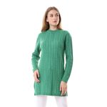 product_image_name-CIERVO-Perforated Winter Knitted Long Pullover - Jade Green-1