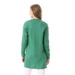 product_image_name-CIERVO-Perforated Winter Knitted Long Pullover - Jade Green-3