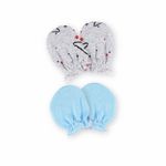 قفازات للأطفال حديثي الولادة - قطن عالي الجودة برسومات أنيقة