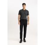 product_image_name-Defacto-Man Polo Neck Modern Fit Short Sleeve Polo T-Shirt - Antracite-2