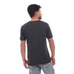 product_image_name-Izor-تي شيرت قطن قصير الأكمام مزود بأزرار من إيزور - رمادي داكن-4