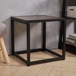 product_image_name-Generic-هوم جاليري طاولة جانبية خشبية مع أرجل معدنية سوداء -2