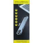 product_image_name-Lava-Type-C Hub Base, 8-in-1 Dongle with 4K HDMI Port, RJ45 Ethernet , SD/TF Card Reader, 2 USB 3.0 Ports, Aluminum Material, Compatible with PC/Mobile/MacBook/Laptop - Gray-8