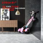 product_image_name-Generic-سكوتر للأطفال بثلاث عجلات قابل للطي مع عجلات LED ومقود قابل للتعديل - خفيف الوزن وسهل لتدريب التوازن-2