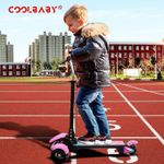 product_image_name-Generic-سكوتر للأطفال بثلاث عجلات قابل للطي مع عجلات LED ومقود قابل للتعديل - خفيف الوزن وسهل لتدريب التوازن-4