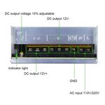 product_image_name-Generic-محول تيار متردد 110 فولت/220 فولت إلى تيار مستمر 12 فولت من اليتوف 30 امبير 360 وات، محول إمداد طاقة منظم عالمي ليد لشريط ليد، نظام كاميرا سي سي تي في، الراديو-4