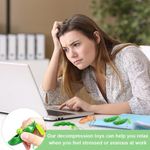 product_image_name-Generic-8 Pcs Pea Squeaky Beans Keychain, Stress Relief Keychain, Squeeze Bean Fidget Squishy Toys, Key Cell Phone Pendant, Reduce Anxiety and Stress-3