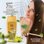 product_image_name-Emami-Double Conditioning Shampoo - Olive 200ml + 7-in-1 Hair Oil 50ml-6