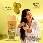 product_image_name-Emami-Double Conditioning Shampoo - Olive 200ml + 7-in-1 Hair Oil 50ml-8