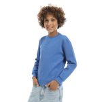 product_image_name-Andora-Round Collar Fleeced Plain Boys Sweatshirt - Royal Blue-2
