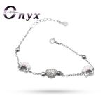 خلخال فضي 925 عصري للأطفال بقلب لامع واشكال اخرى