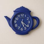 Blue Teapot Wall Clock