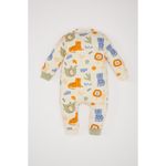 product_image_name-Defacto-Baby Boy Regular Fit Overalls - Sand-3