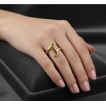 خواتم من الفولاذ المقاوم للصدأ للنساء بحرف Y مخصص - مقاس حر