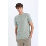 product_image_name-Defacto-تيشيرت بولو سليم فيت وافل بياقة عالية-4