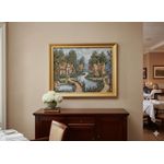 product_image_name-Generic-Landscape painting of swans, Gobelin tapestry, high-quality materials, natural gold wood frame, size 57 by 77 cm-5