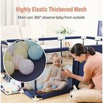 product_image_name-Generic-بيت كور لعب اطفال مع شبكة جيدة التهوية للاطفال حديثي الولادة مع باسكيت بول و2 جول اللون--3