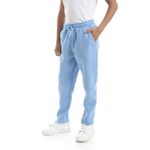 product_image_name-Generic-Solid Elastic Waist With Drawstring Boys Sweatpants -Sky Blue-2
