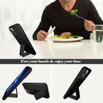 product_image_name-Generic-For Galaxy A32 5G، جراب مغناطيسي متعدد الوظائف مع حامل رأسي وأفقي، جراب هاتف أنيق ونحيف من السيليكون مع حامل واقٍ (أسود)-5