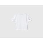 product_image_name-benetton-Girls T-Shirt With Rhinestone Sleeves-2