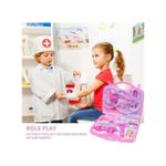 product_image_name-Generic-حقيبة طبيب للأطفال – مجموعة لعب طبية مكونة من 15 قطعة، تشمل سماعة حقيقية، مقياس حرارة وحقنة، لعبة تعليمية للبنات من عمر 3 سنوات، مثالية للحفلات والهدايا، مصنوعة من بلاستيك آمن، حقيبة وردية-4