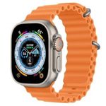 product_image_name-Generic-سوار سيليكون لساعة ابل مقاس 41 ملم و 40 ملم و 38 ملم، استراب رياضي من السيليكون الناعم المقاوم للماء لساعة اي ووتش اس اي 5/4/3/2/1، من تين تيك - برتقالي-1