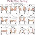 product_image_name-Generic-شريط رفع الثدي غير المرئي للنساء لفساتين الزفاف والفساتين عارية الظهر - ازرق غامق-4