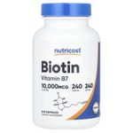 product_image_name-Nutricost-Biotin, 10,000 mcg, Vitamin B7 240 Capsules-1