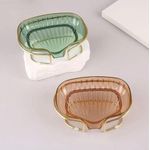 product_image_name-Generic-طبق صابون أكريليك - حامل صابون حمام أنيق وعملي مع صينية تصريف لتنظيف سهل وتصميم كوب شفط لتثبيت الصابون بثبات (قطعة واحدة) متعدد الألوان-1