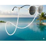 سلسلة نظارات فضية