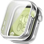 product_image_name-Generic-متوافق مع Huawei Watch Fit 3 Case - غطاء مطاطي TPU ناعم - حافظة واقية للشاشة شاملة متوافقة مع Huawei Fit 3 (عبوة من قطعتين) (أسود وفضي)-4