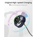 product_image_name-Generic-Charger for Samsung Galaxy Watch 7 6 6 Classic 5 5 Pro 4 4 Classic 3, Active 3 2 Active 1, Galaxy Watch Charger, 3.3Ft USB Magnetic Wireless Charging Cable Cord for Samsung Galaxy Watch (Black)-2