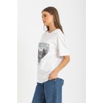 product_image_name-Esla-Short Sleeves Urban Rocker Eagle Print Tee - White-2