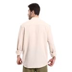 product_image_name-GATE-قميص كتان - نص لياقة - نص فتحة - سادة-3