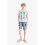 product_image_name-Defacto-Boy Crew Neck Regular Fit Knitted Pyjamas - Grey-1