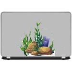 استيكر لابتوب من مادة الفنيل مقاوم للماء والخدوش اشكال كرتونيه شكل شعاب مرجانيه باللون الاخضر