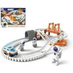 لعبة مسار الفضاء الخارجي للأولاد من 3 إلى 12 سنة - مجموعة مسار سباق - تصميم مستوحى من استكشاف الفضاء - أزرق داكن، أسود، فضي